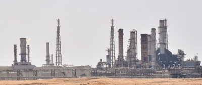 沙特阿美石油公司的石油设施　□新华社照片